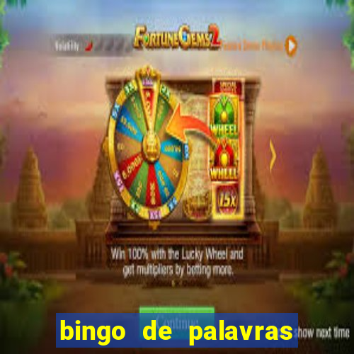 bingo de palavras cha de bebe